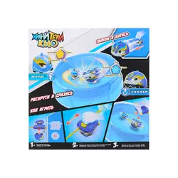 Игровой набор Хранители Кью (Флэш против Сандера) с ареной и металлическими машинками-волчками 20