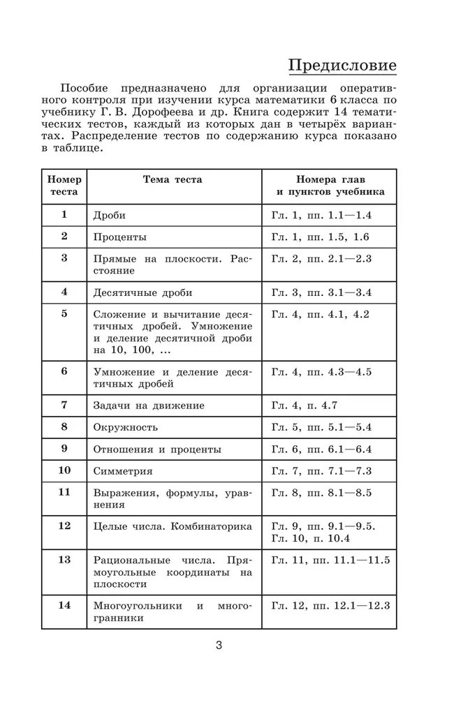 Математика. Тематические тесты. 6 класс. 35 Математика. Тематические тесты. 6 класс. 35