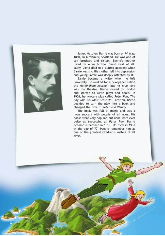 Питер Пэн (По Д. Барри). Книга для чтения. 7 класс. 12