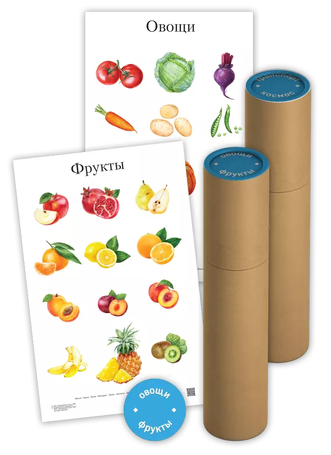 Игрушка серии «Интерьер» Набор развивающих плакатов в тубусах 1