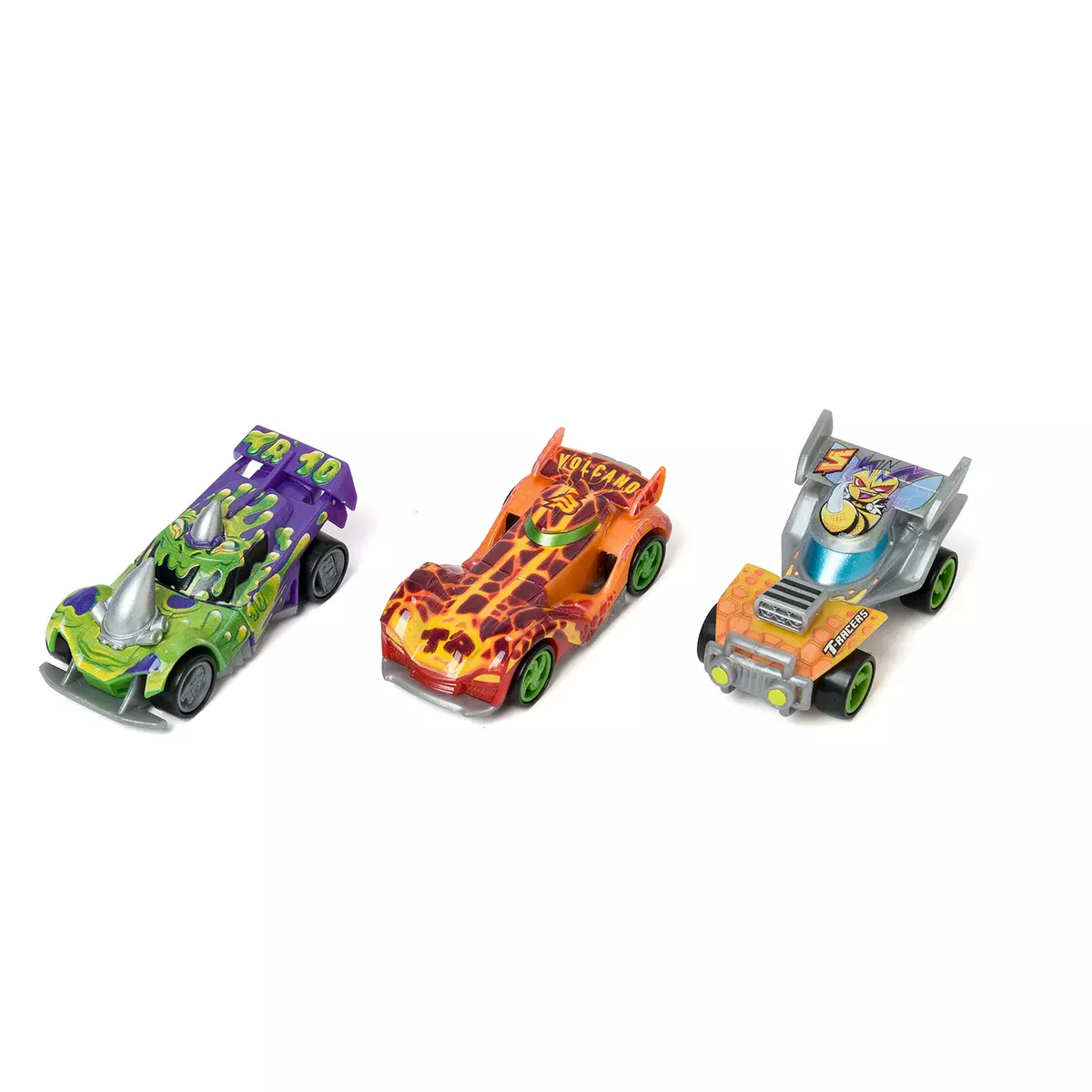Игровой набор из 3 машинок разборных T-RACERS MIX 'N RACE со сменными деталями, в блистере, №1 1