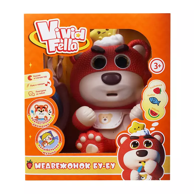 Интерактивная игрушка Vivid Fella, Медвежонок БУ-БУ 4 Интерактивная игрушка Vivid Fella, Медвежонок БУ-БУ 4