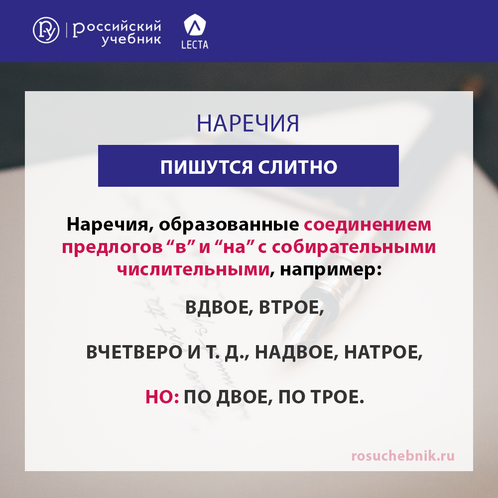 Слитное и дефисное написание наречий. Материалы для урока — Группа компаний  «Просвещение»