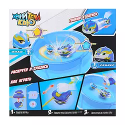 Игровой набор Хранители Кью (Флэш против Сандера) с ареной и металлическими машинками-волчками 10