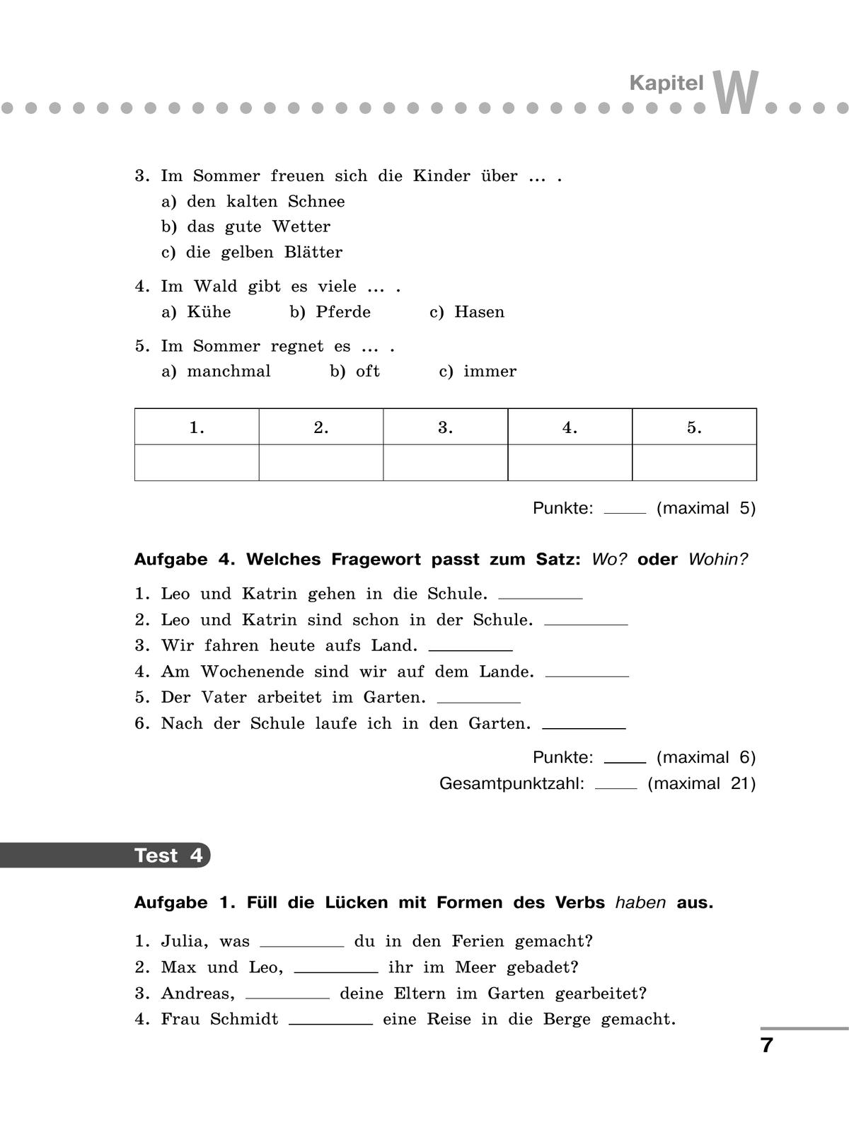 Немецкий язык. Контрольные задания для подготовки к ОГЭ. 5 класс 2