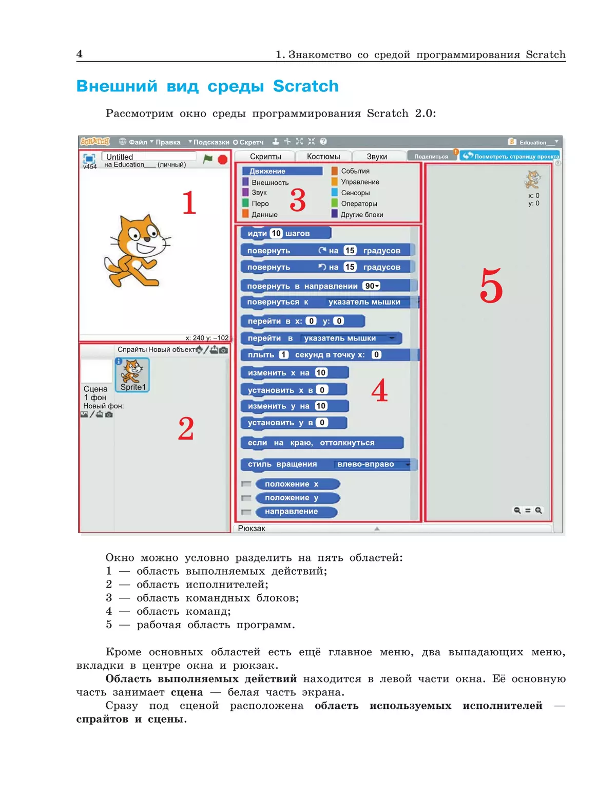 Практикум по программированию в среде Scratch. 5 - 6 классы. Учебное пособие 20 Практикум по программированию в среде Scratch. 5 - 6 классы. Учебное пособие 20