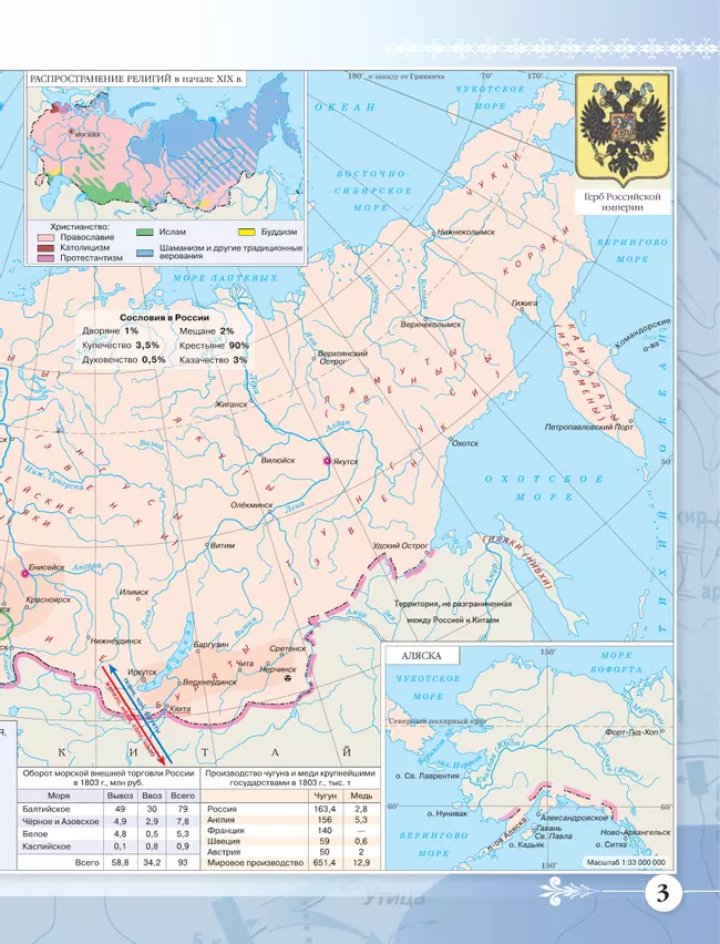 История России XIX -начало XX века. Атлас. 9 класс 35