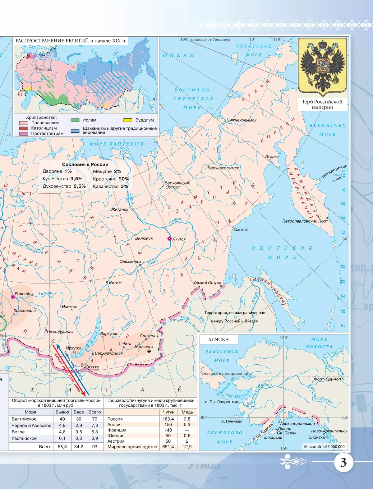 История России XIX -начало XX века. Атлас. 9 класс 34