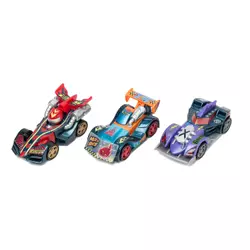 Игровой набор из 3 машинок разборных T-RACERS MIX 'N RACE со сменными деталями, в блистере №4 1