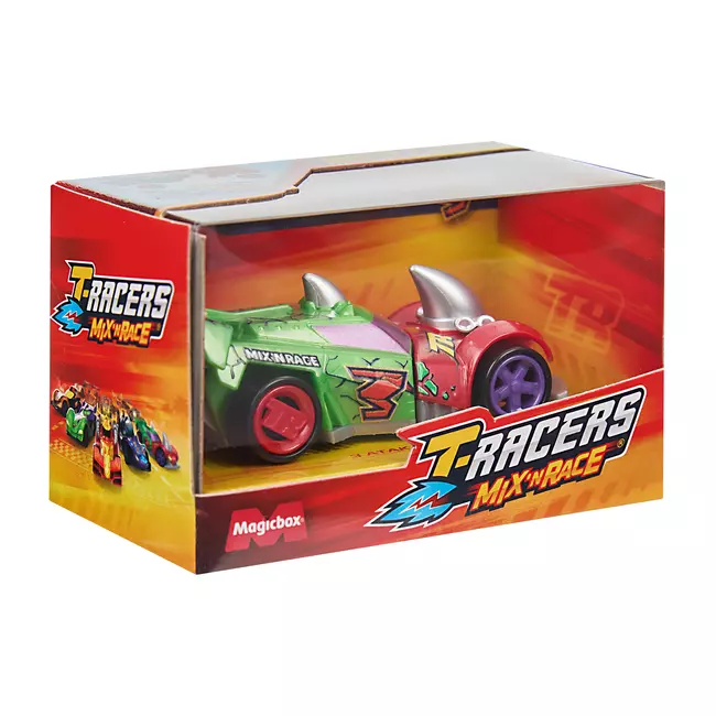 Машинка разборная T-RACERS MIX 'N RACE со сменными деталями, в коробке с прозрачным окном, Атака носорога 19 Машинка разборная T-RACERS MIX 'N RACE со сменными деталями, в коробке с прозрачным окном, Атака носорога 19