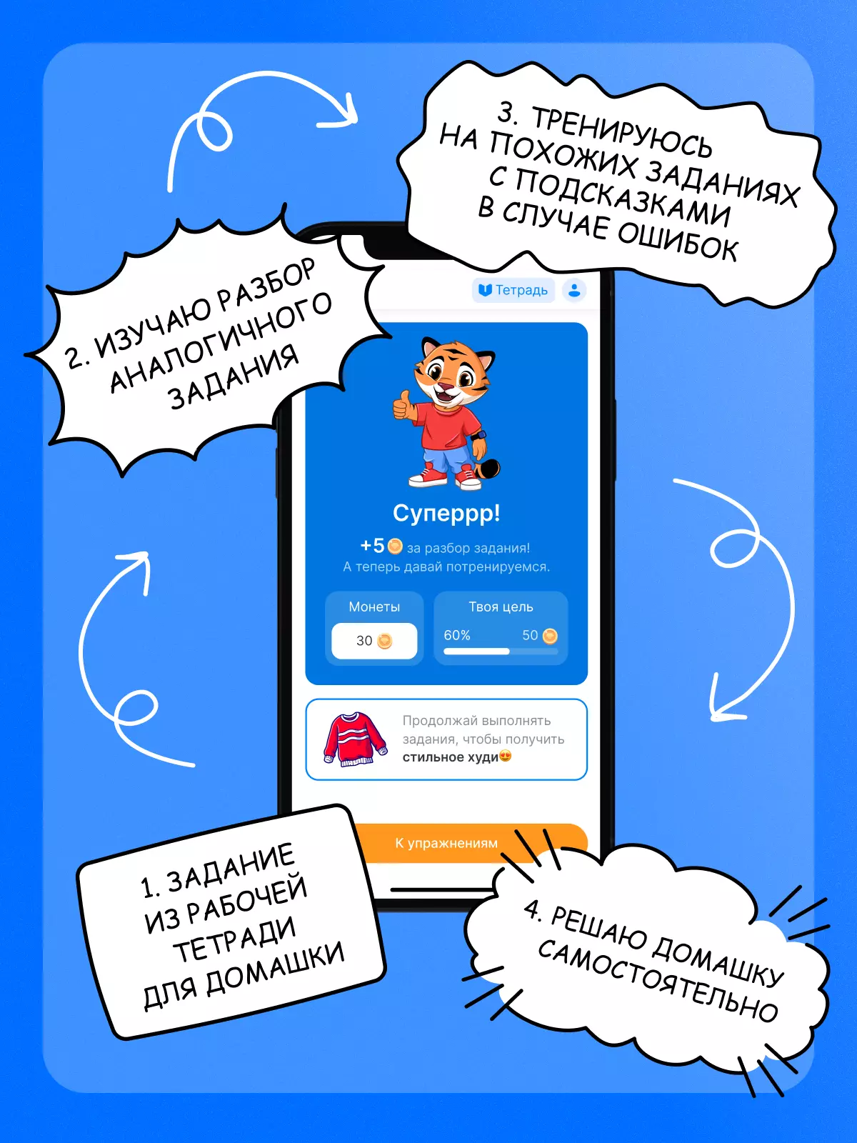 Русский язык. 5 класс. Рабочая тетрадь с цифровым помощником. В 2 частях. (РепеТИГР). Часть 2 33 Русский язык. 5 класс. Рабочая тетрадь с цифровым помощником. В 2 частях. (РепеТИГР). Часть 2 33