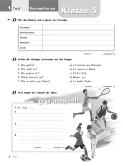 Немецкий язык. Второй иностранный язык. Контрольные задания. 5-6 классы 14