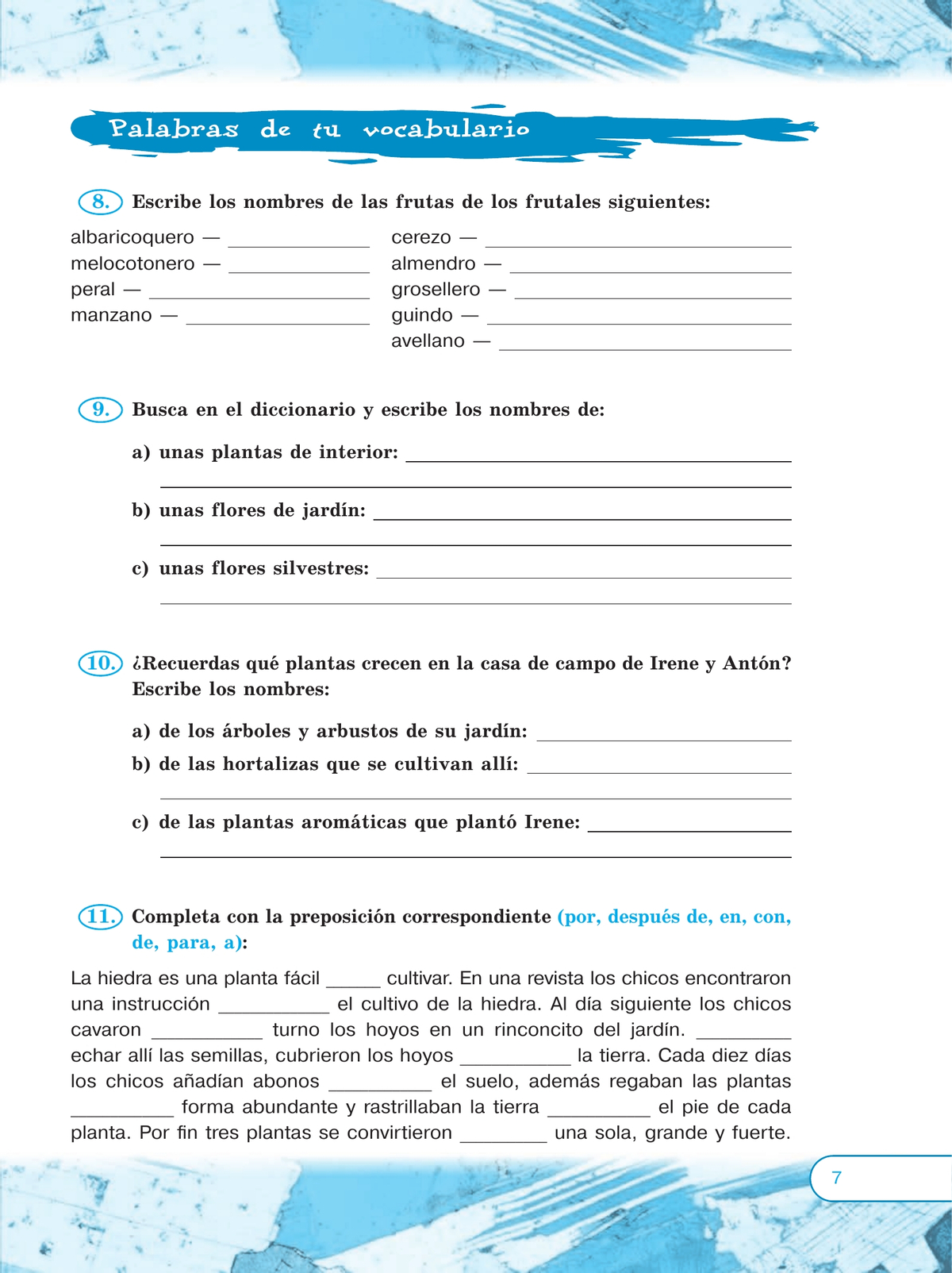 Испанский язык. Рабочая тетрадь. 7 класс. Углубленный уровень 11