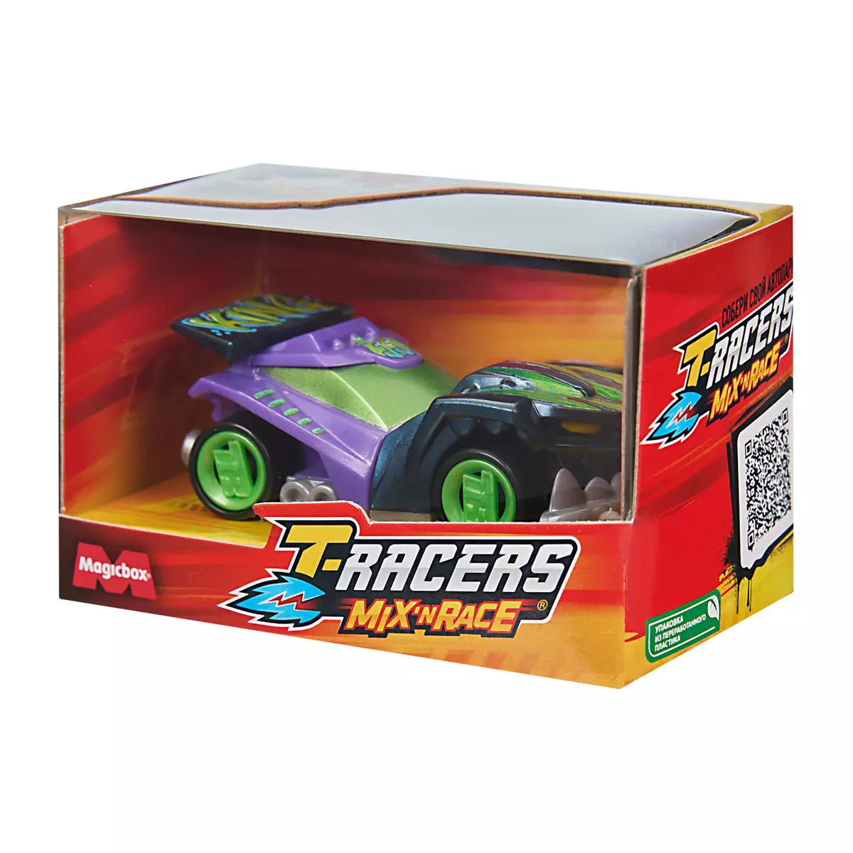 Машинка разборная T-RACERS MIX 'N RACE, в коробке с прозрачным окном, Король улиц 13