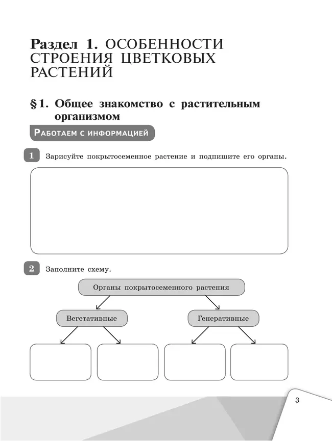 Биология. Рабочая тетрадь. 6 класс 6
