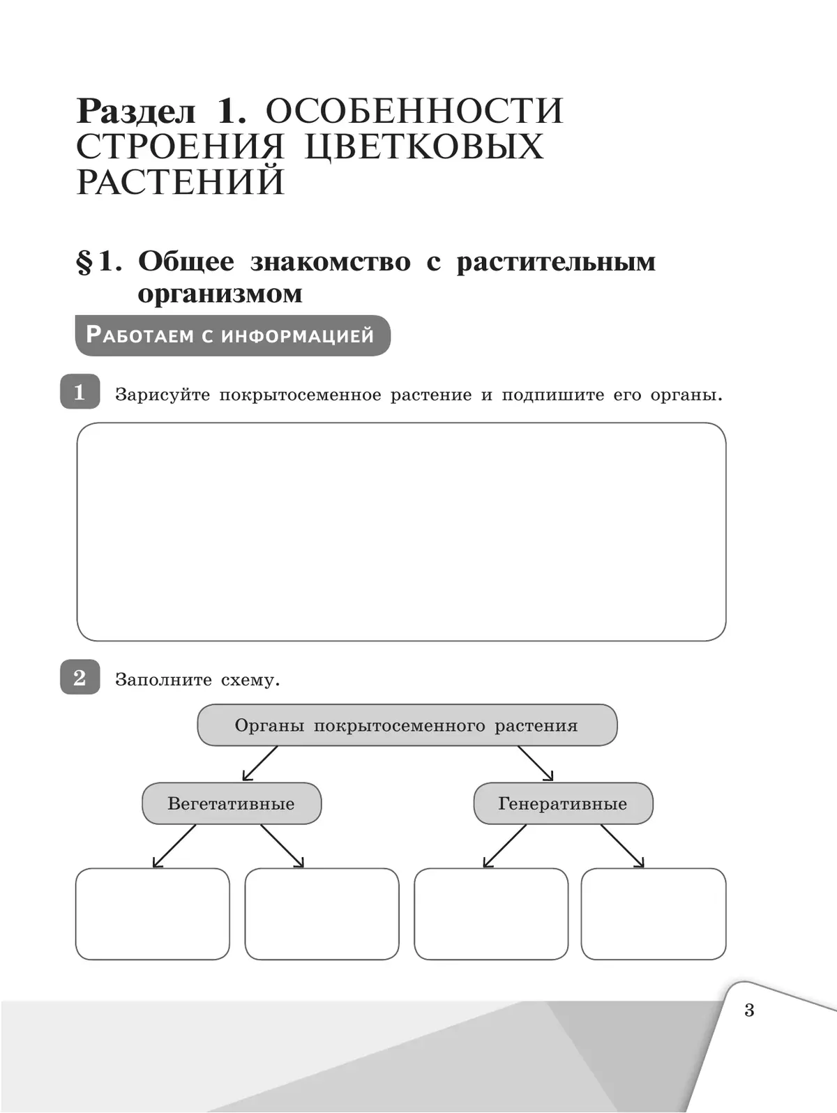 Биология. Рабочая тетрадь. 6 класс 6