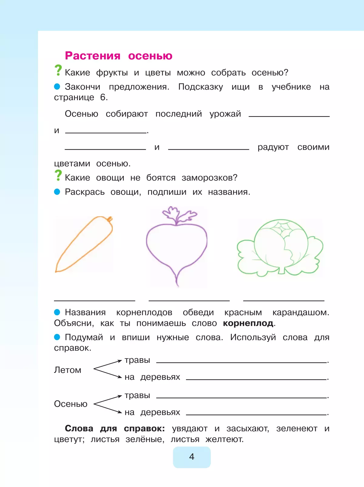 Мир природы и человека. 4 класс. Рабочая тетрадь (для обучающихся с интеллектуальными нарушениями) 41