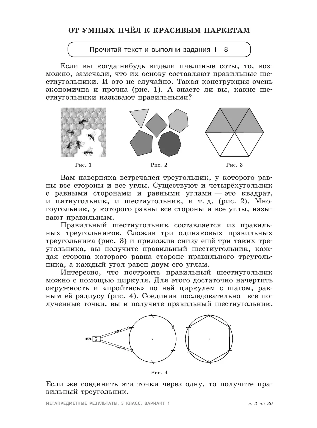 Метапредметные результаты. Стандартизированные материалы для оценки читательской грамотности. 5 класс. Варианты 1-4 8