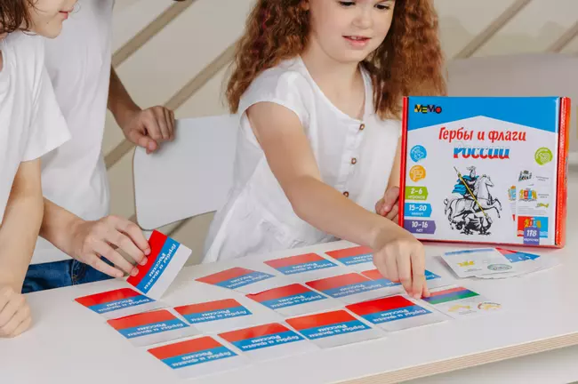 Настольная игра Мемо. Гербы и флаги России 11 Настольная игра Мемо. Гербы и флаги России 11