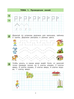 Графические упражнения и диктанты. Рабочая тетрадь по математике 22