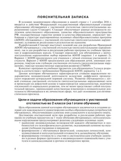 Примерные рабочие программы по учебным предметам и коррекционным курсам образования обучающихся с умственной отсталостью. Варианты 1, 2. 2 класс 40