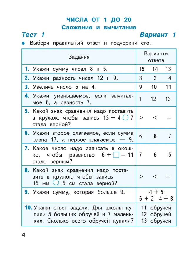 Математика. Тесты. 2 класс 2