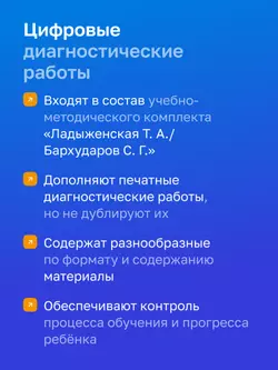 Русский язык. 5 класс. УМК Ладыженская Т. А.—Бархударов С. Г. Цифровые диагностические работы 15