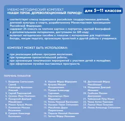 Наши герои. Дореволюционная Россия. Учебно-наглядное пособие  для 5-11 классов. Комплект плакатов (24 шт.) и методическое пособие 50