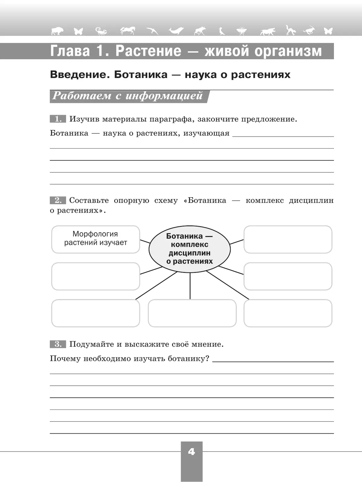 Биология. Рабочая тетрадь. 6 класс. Базовый уровень 29