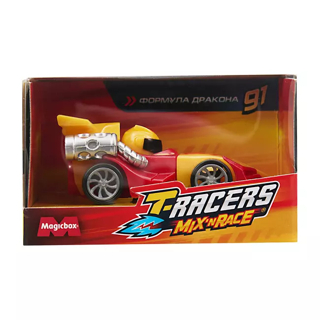 Машинка разборная T-RACERS MIX 'N RACE, в коробке с прозрачным окном, Формула дракона 15 Машинка разборная T-RACERS MIX 'N RACE, в коробке с прозрачным окном, Формула дракона 15