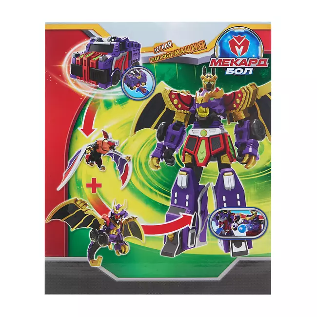 Игрушка-трансформер 2в1 Mecard ball (Мекардбол) стандарт, Дракос 8 Игрушка-трансформер 2в1 Mecard ball (Мекардбол) стандарт, Дракос 8