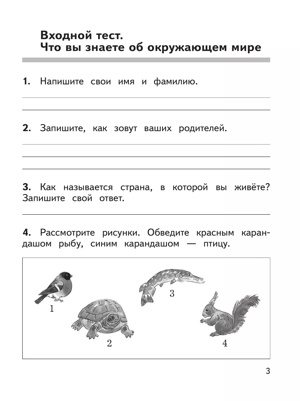Окружающий мир: предварительный контроль, текущий контроль, итоговый контроль. 1 класс 13