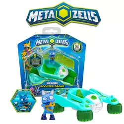 Игровой набор Аэромобиль голубой, Metazells, с фигуркой и машинкой-трансформером, клан Вуди. 1