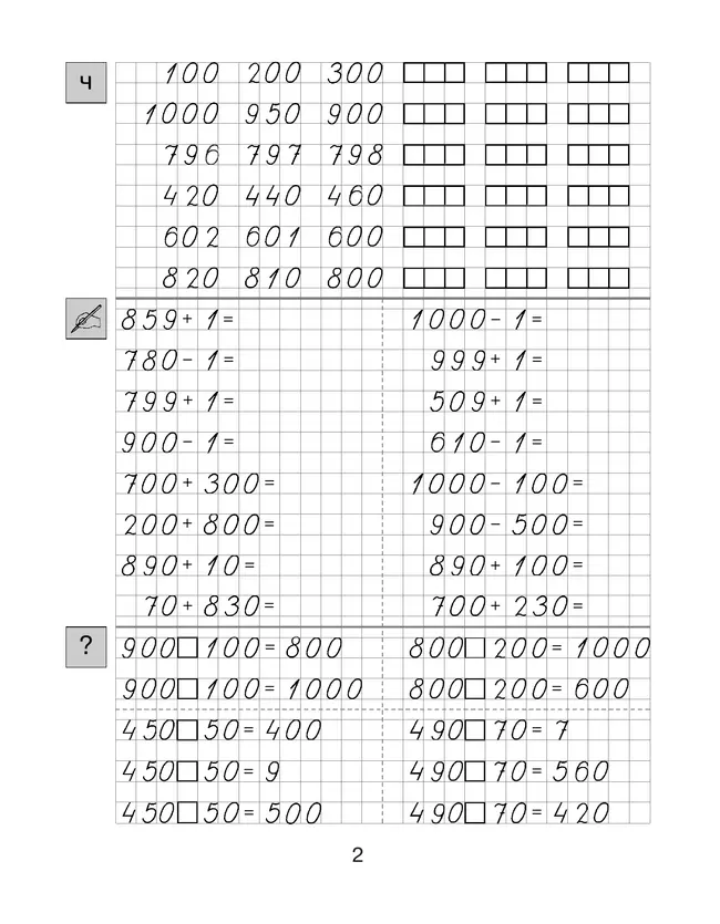 Тренажер по математике для 4 класса 2 Тренажер по математике для 4 класса 2