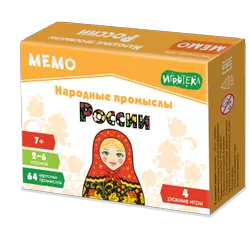 Мемо. Народные промыслы России. Настольная игра 1