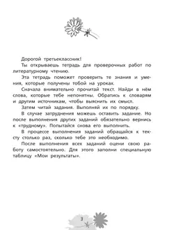 Литературное чтение. Тетрадь для тренировки и самопроверки. 3 класс 10