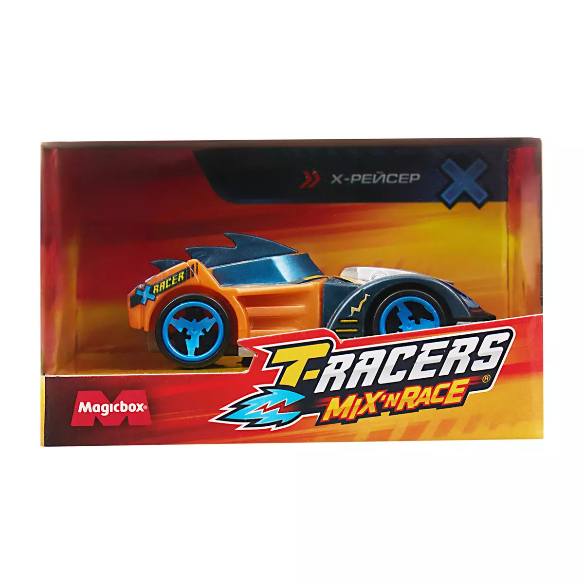 Машинка разборная T-RACERS MIX 'N RACE, в коробке с прозрачным окном, Х-рейсер 16
