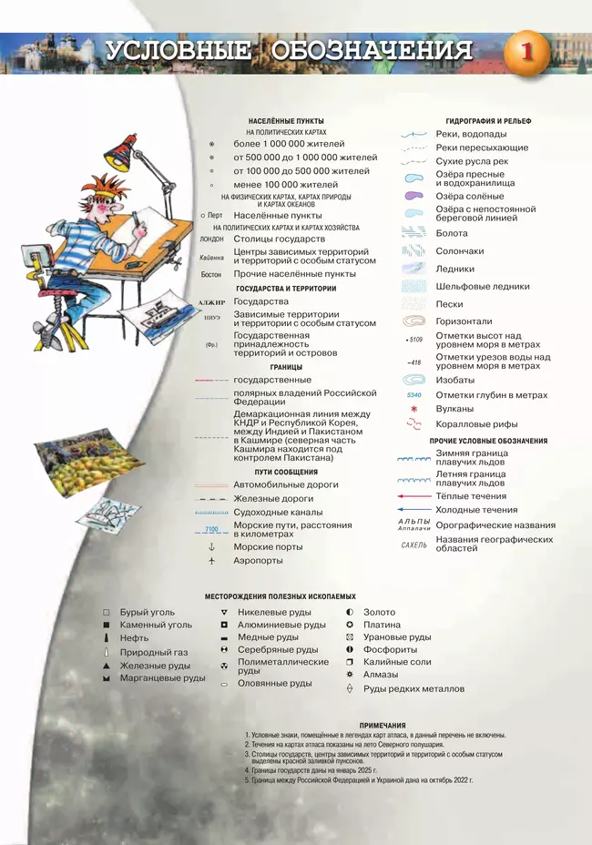 География. Земля и люди. 7 класс. Атлас 6 География. Земля и люди. 7 класс. Атлас 6