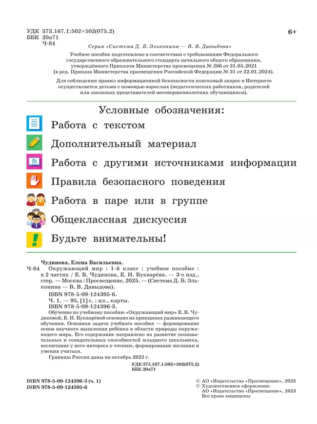 Окружающий мир. 1 класс. Учебное пособие. В двух частях. Часть 1 14 Окружающий мир. 1 класс. Учебное пособие. В двух частях. Часть 1 14