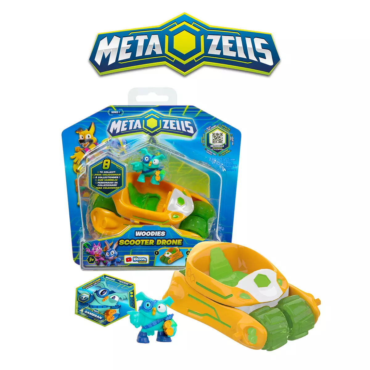 Игровой набор Аэромобиль оранжевый, Metazells, с фигуркой и машинкой-трансформером, клан Вуди. 7 Игровой набор Аэромобиль оранжевый, Metazells, с фигуркой и машинкой-трансформером, клан Вуди. 7