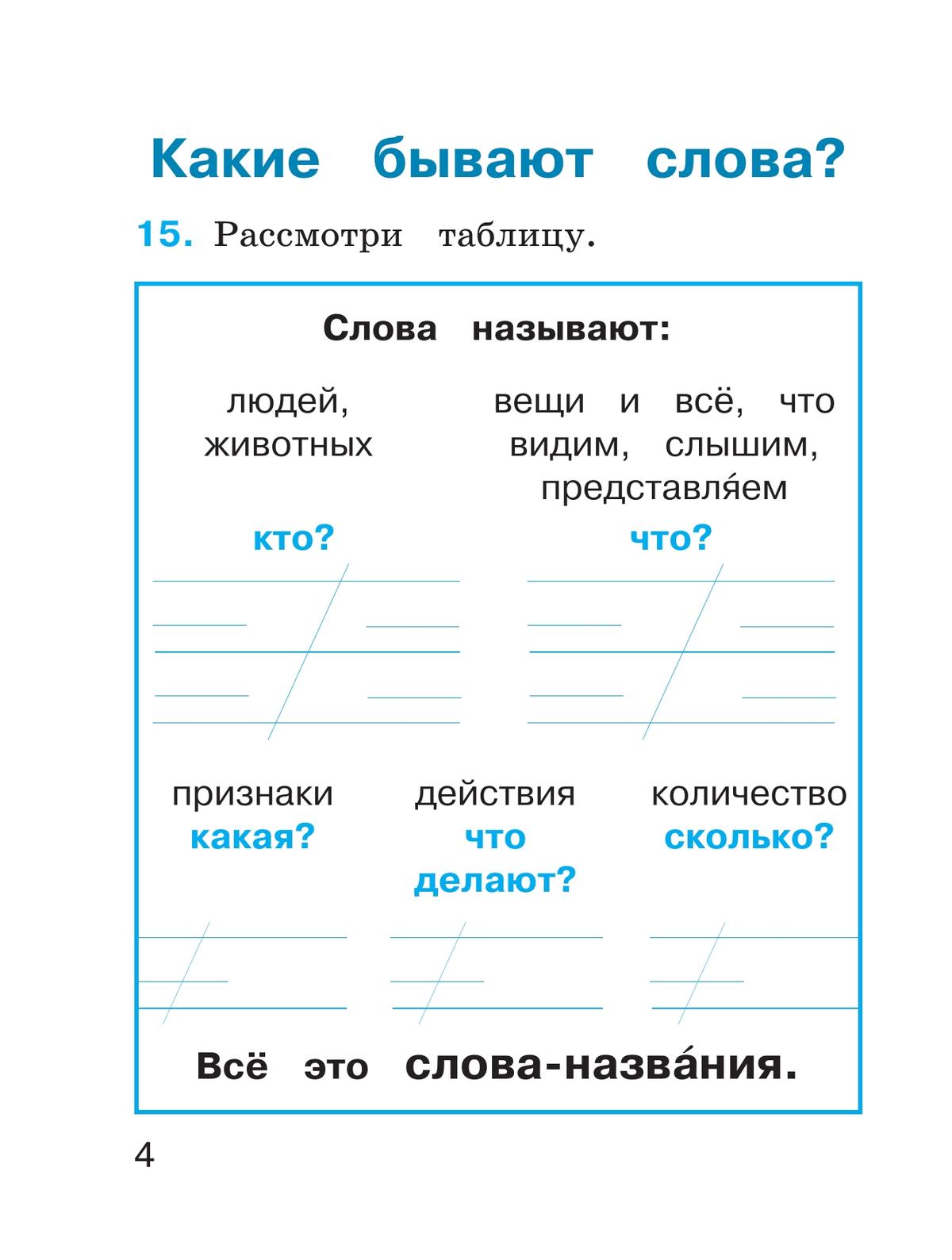 Русский язык. Тетрадь. 1 класс 2