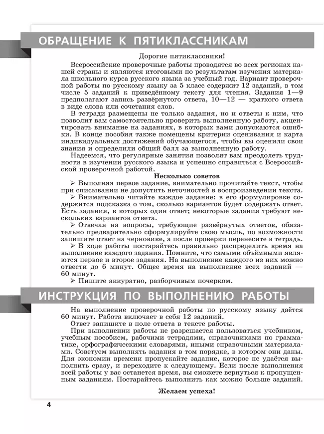 Всероссийские проверочные работы. Русский язык. 15 типовых вариантов. 5 класс. 41