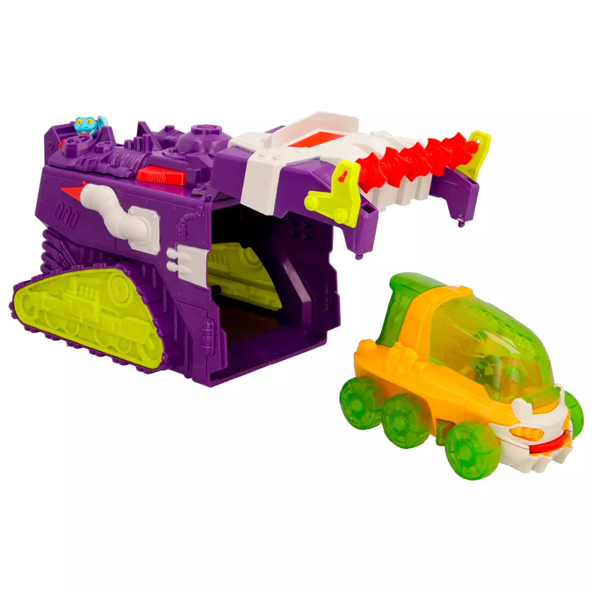 Игровой набор Мега захватчик, Metazells, с 2 машинками, 2 фигурками и аксессуаром, клан Рокеров. 24