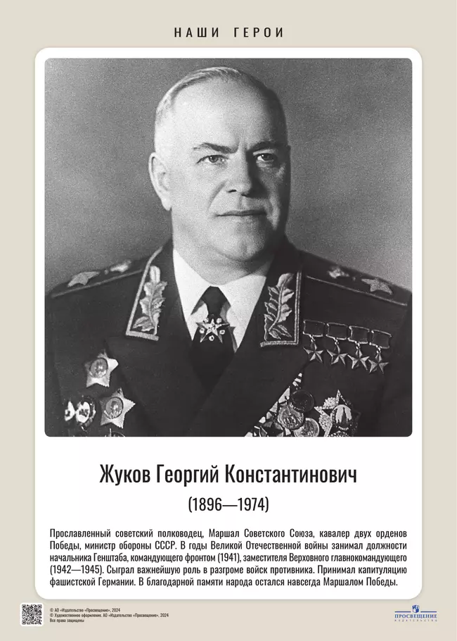 Наши герои. Советский период.  Учебно-наглядное пособие  для 5-11 классов. Комплект плакатов (25 шт.) и методическое пособие 30