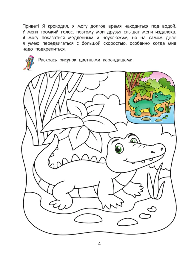 Джунгли. Познавательная раскраска. 4+ 16