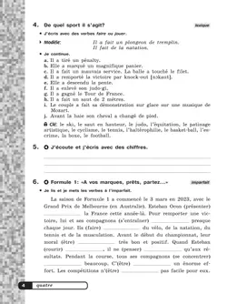 Французский язык. Рабочая тетрадь. 6 класс. Углубленный уровень 4