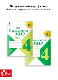 Окружающий мир. Рабочая тетрадь. 4 класс. В 2-х частях. Комплект. ФГОС 1