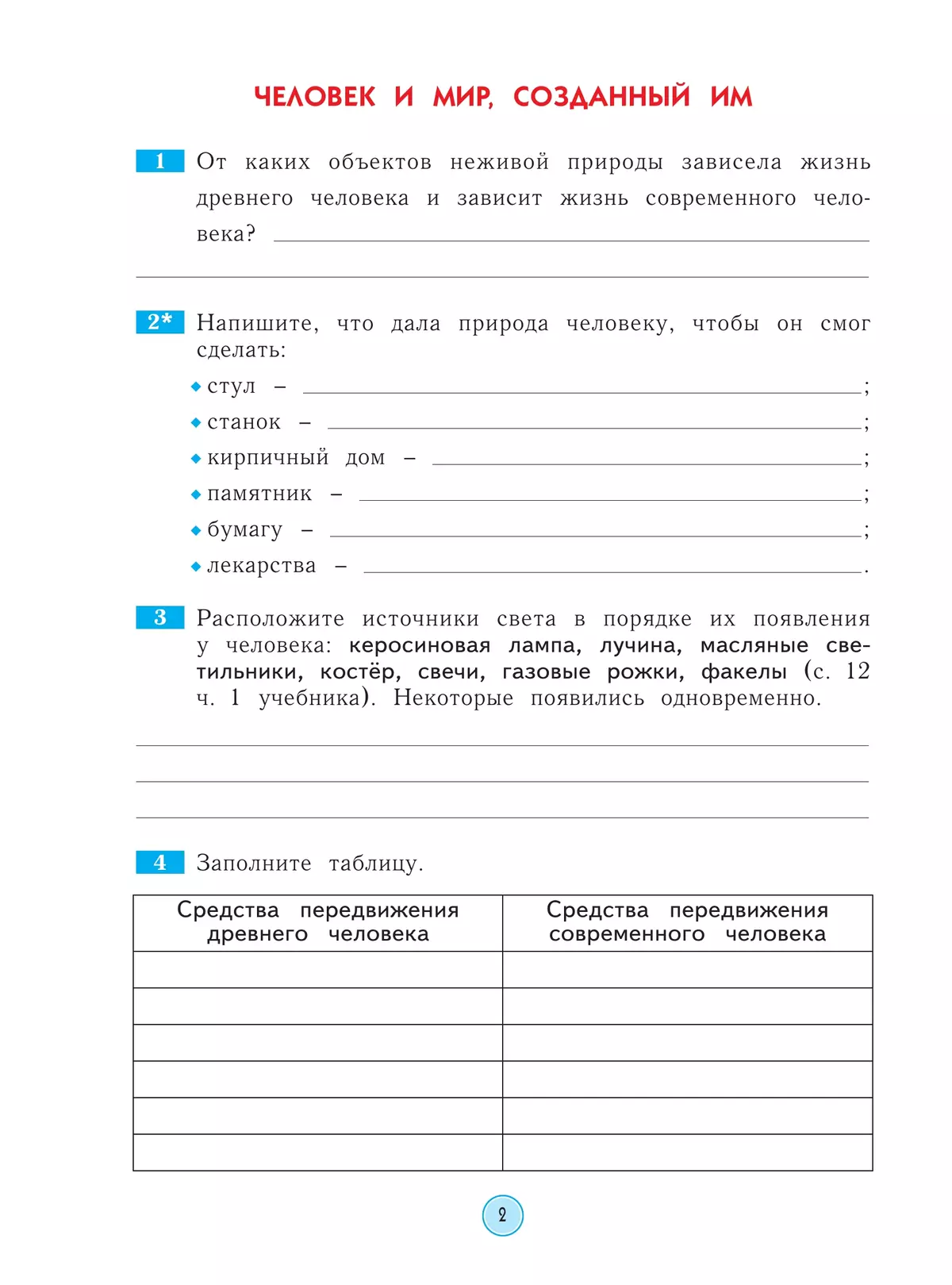 Окружающий мир. Рабочая тетрадь. 4 класс 39