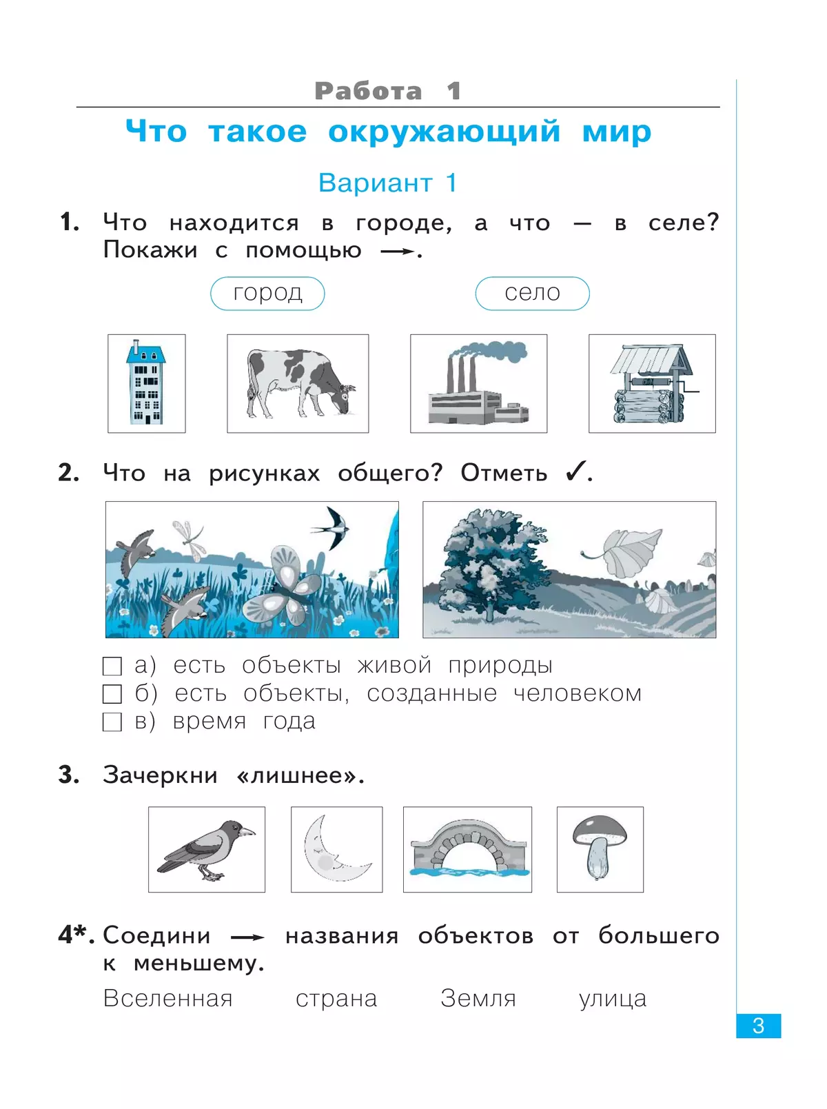 Окружающий мир. Тематический и итоговый контроль. Рабочая тетрадь. 1 класс 8