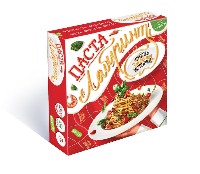 Паста-лабиринт. Очень запутанная история. Настольная игра 1